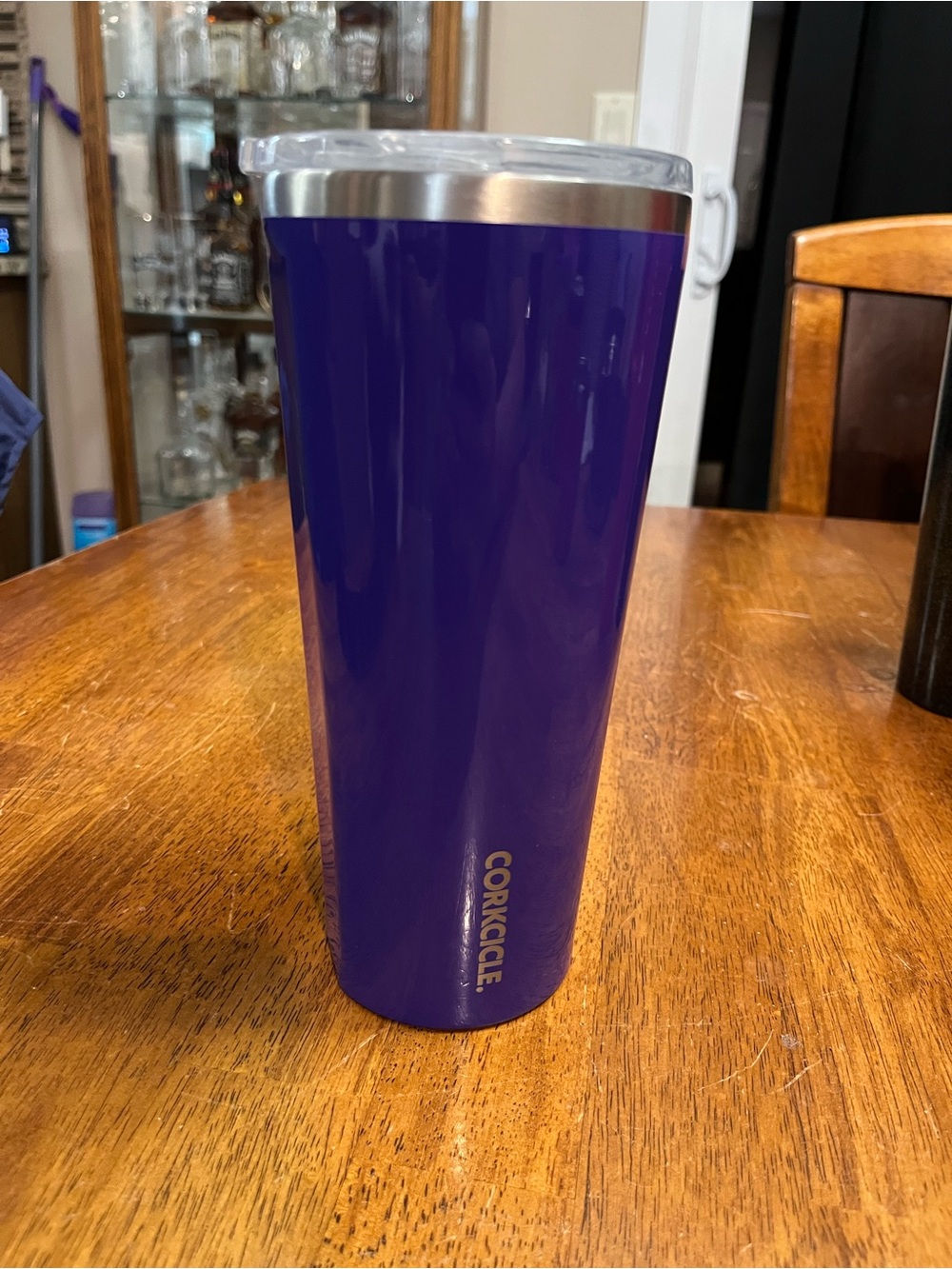 Corkcicle Glossy Purple Insulated Travel Tumbler